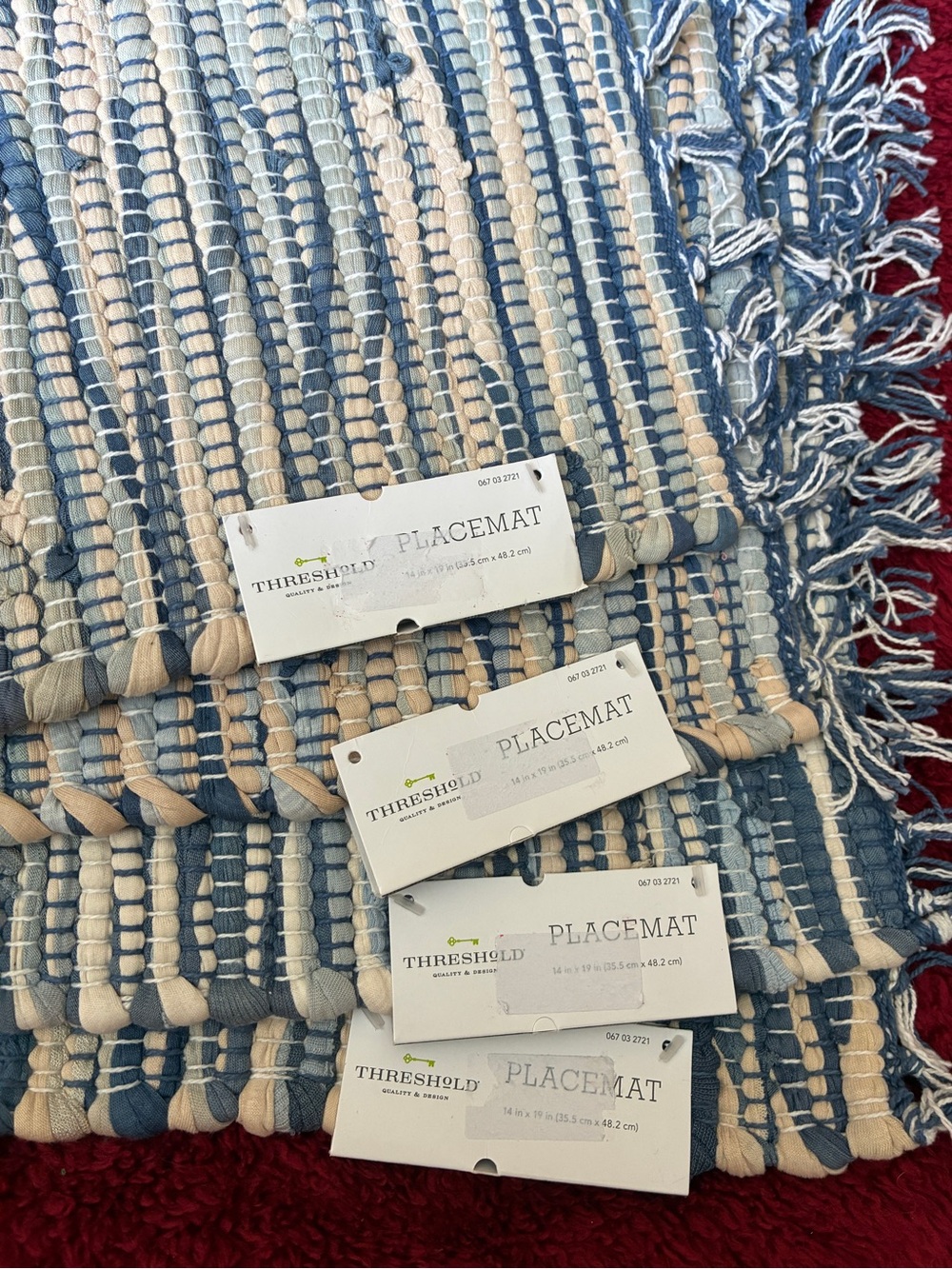 Threshold 100%cotton placemats - Picture 2 of 2